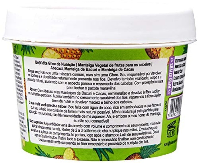 LOLA COSMETICS Be(m)dita Ghee Abacaxi e Manteiga de Bacuri Translation missing: pt-BR.activerecord.decorators.item_part_image/alt