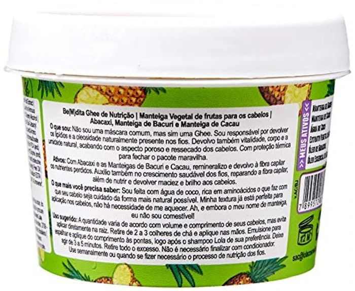 LOLA COSMETICS Be(m)dita Ghee Abacaxi e Manteiga de Bacuri Translation missing: pt-BR.activerecord.decorators.item_part_image/alt