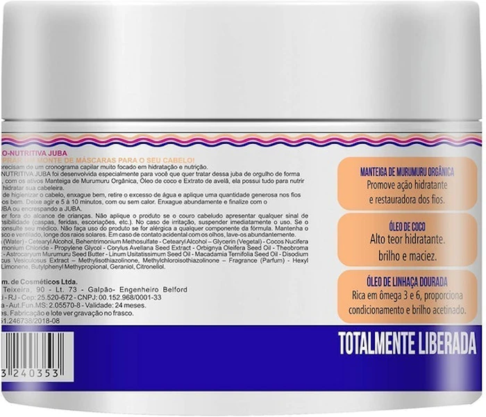 WIDI CARE Juba Máscara Hidro-Nutritiva 500g Translation missing: pt-BR.activerecord.decorators.item_part_image/alt