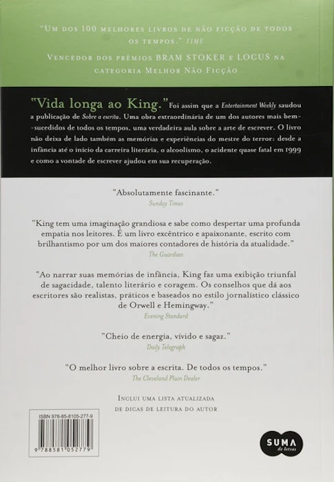 NÃO-FICÇÃO Sobre a Escrita Translation missing: pt-BR.activerecord.decorators.item_part_image/alt