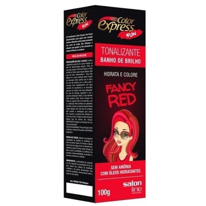 SALON LINE Kit Tonalizante Color Express Fun Fancy Red 100g Translation missing: pt-BR.activerecord.decorators.item_part_image/alt