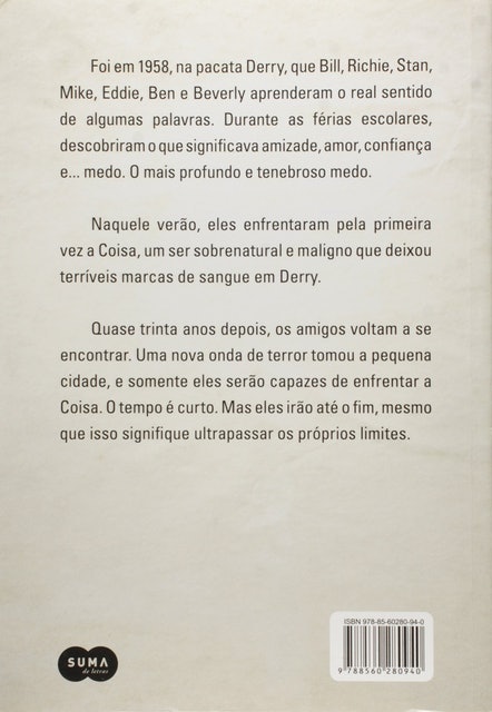 STEPHEN KING It - A Coisa Translation missing: pt-BR.activerecord.decorators.item_part_image/alt