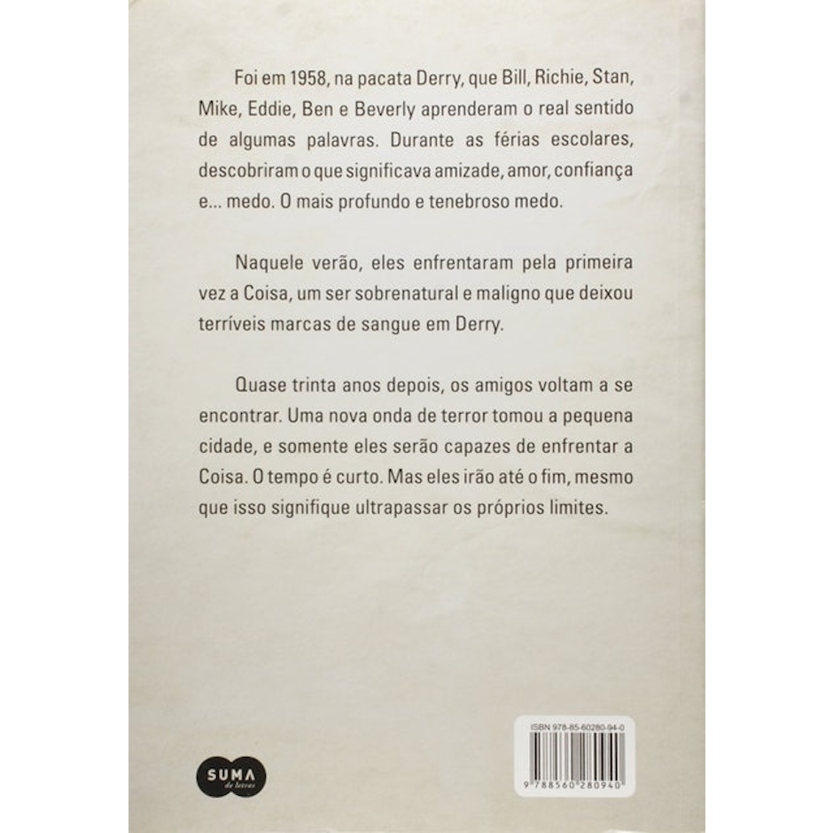 STEPHEN KING It - A Coisa Translation missing: pt-BR.activerecord.decorators.item_part_image/alt
