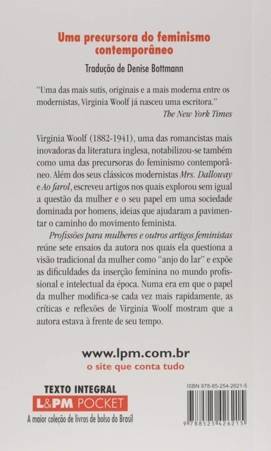 L&PM Profissões para Mulheres e Outros Artigos Feministas Translation missing: pt-BR.activerecord.decorators.item_part_image/alt
