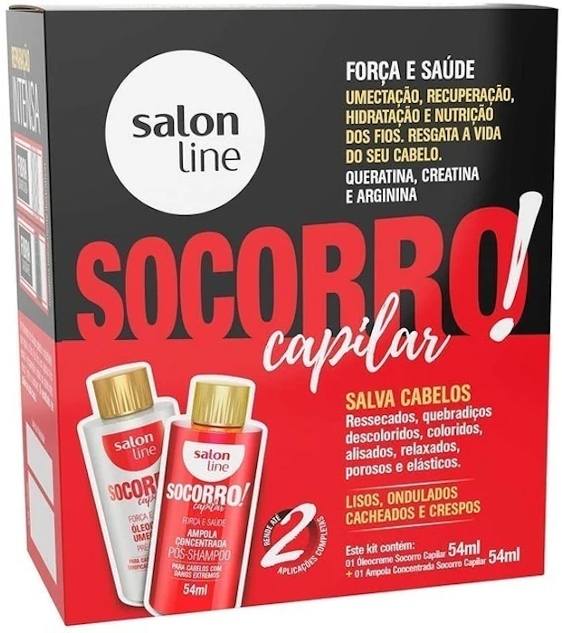 SALON LINE Kit Socorro Capilar Óleocreme e Ampola Concentrada Translation missing: pt-BR.activerecord.decorators.item_part_image/alt