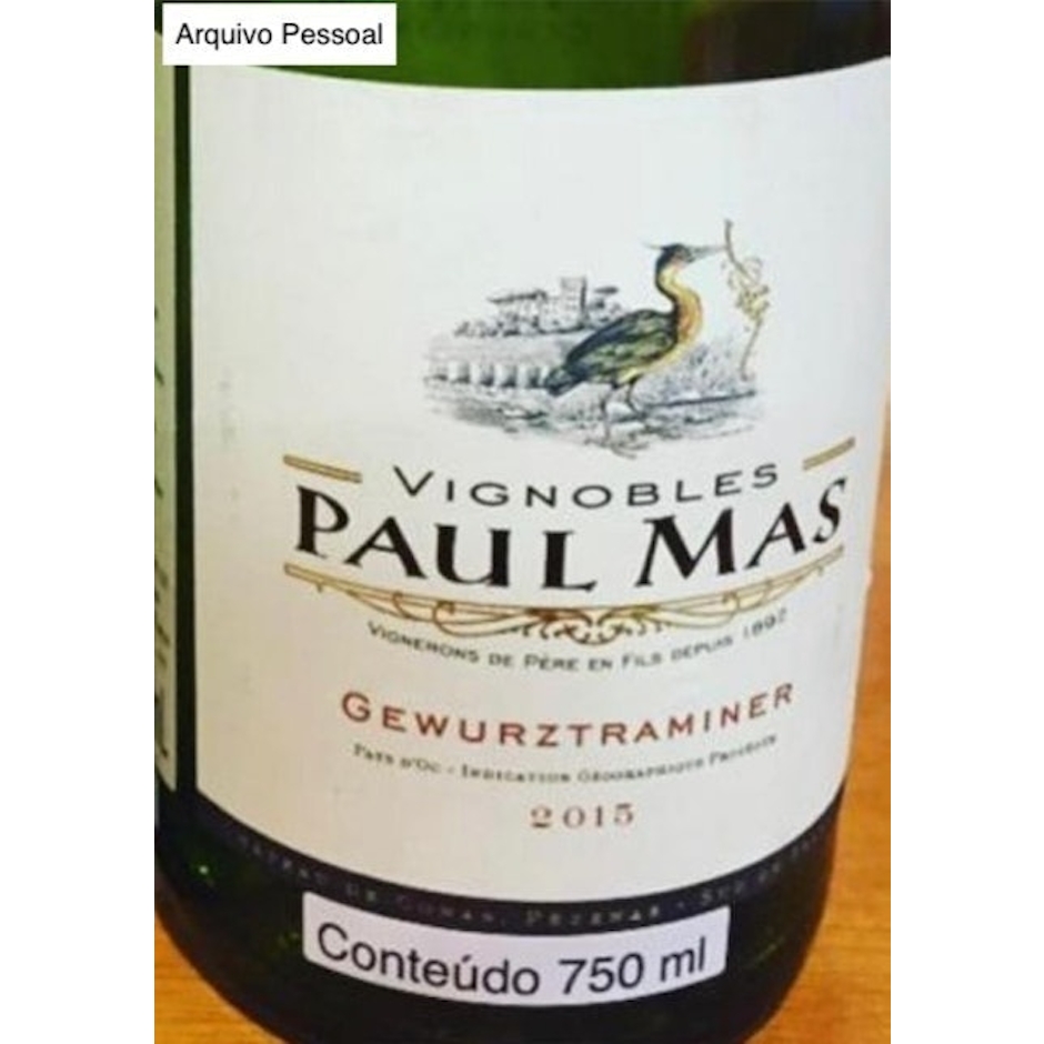 DOMAINE PAUL MAS Vinho Branco Paul Mas Gewurztraminer Translation missing: pt-BR.activerecord.decorators.item_part_image/alt