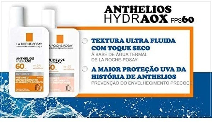 LA ROCHE-POSAY Protetor Solar Facial Anthelios Hydraox sem Cor FPS 60 Translation missing: pt-BR.activerecord.decorators.item_part_image/alt