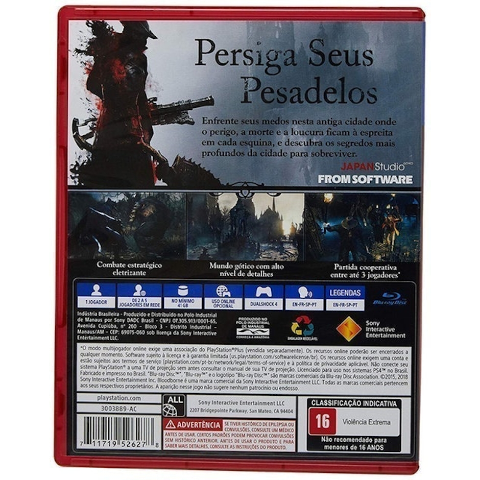 JAPAN STUDIO Game Bloodborne para PS4 Translation missing: pt-BR.activerecord.decorators.item_part_image/alt