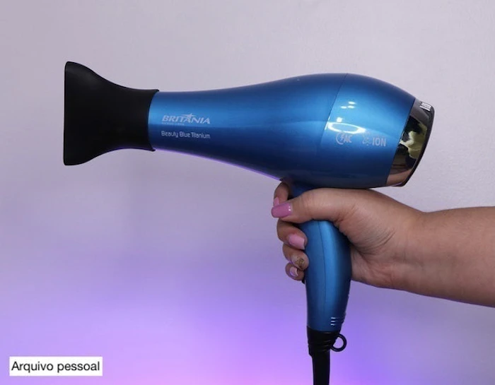 BRITÂNIA Secador de Cabelo Beauty Blue Titanium Translation missing: pt-BR.activerecord.decorators.item_part_image/alt