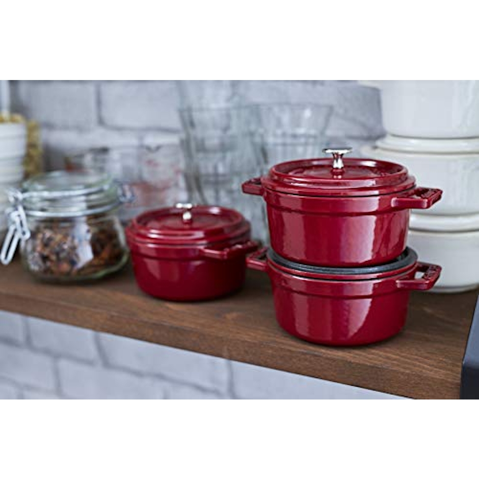 STAUB Caçarola Redonda Ferro Fundido 18cm Cereja Translation missing: pt-BR.activerecord.decorators.item_part_image/alt