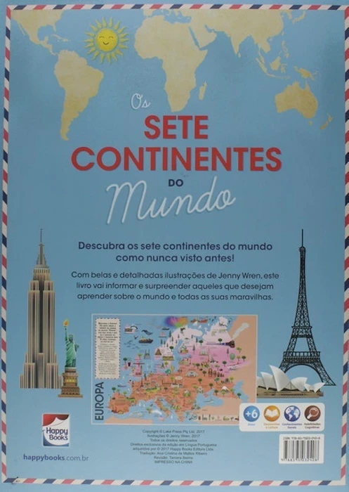 JENNY WREN Os Sete Continentes do Mundo Translation missing: pt-BR.activerecord.decorators.item_part_image/alt