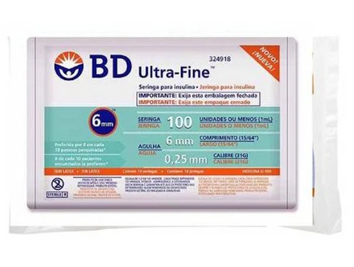 BD Seringa de Insulina Ultra-Fine Translation missing: pt-BR.activerecord.decorators.item_part_image/alt