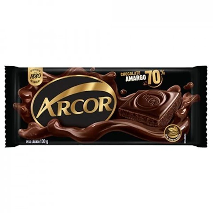 ARCOR Chocolate Amargo 70% Cacau 100g Translation missing: pt-BR.activerecord.decorators.item_part_image/alt