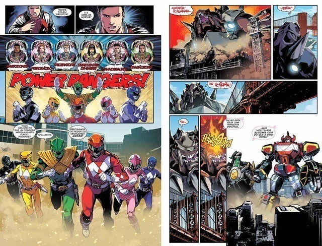 HISTÓRIA EM QUADRINHOS Mighty Morphin Power Rangers - Ano Um Translation missing: pt-BR.activerecord.decorators.item_part_image/alt