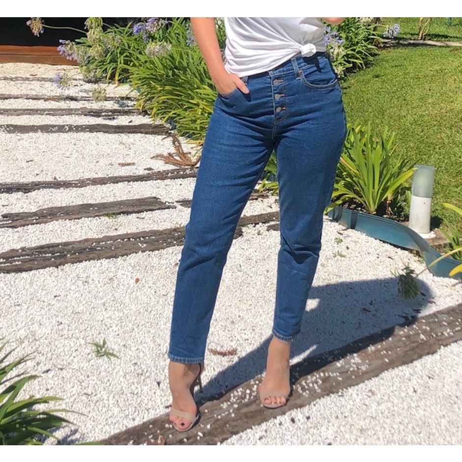 LEVI'S Calça Jeans Exposed Button Mom Azul Translation missing: pt-BR.activerecord.decorators.item_part_image/alt