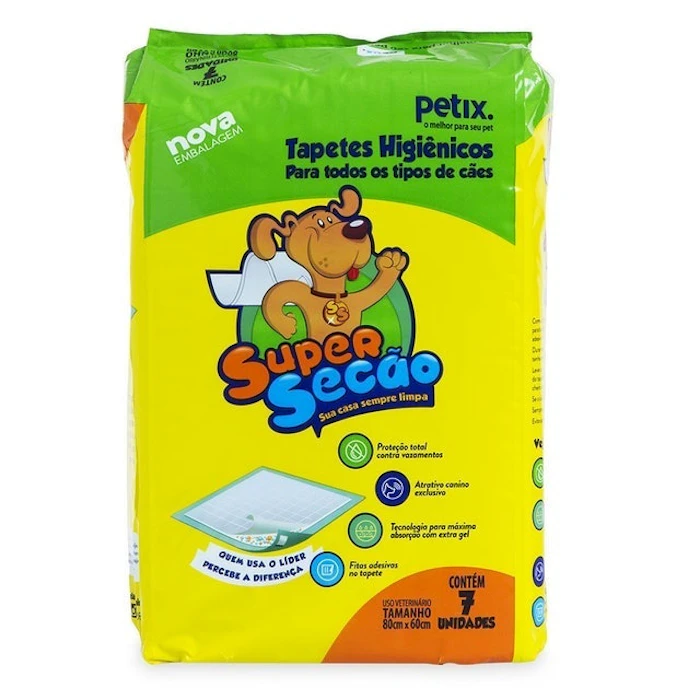 PETIX Tapete Higiênico Supersecão 7 Unidades Translation missing: pt-BR.activerecord.decorators.item_part_image/alt