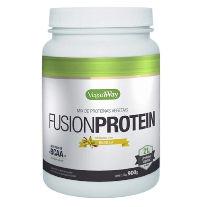 VEGAN WAY Mix de Proteínas Vegetais Fusion Protein Baunilha 900g Translation missing: pt-BR.activerecord.decorators.item_part_image/alt