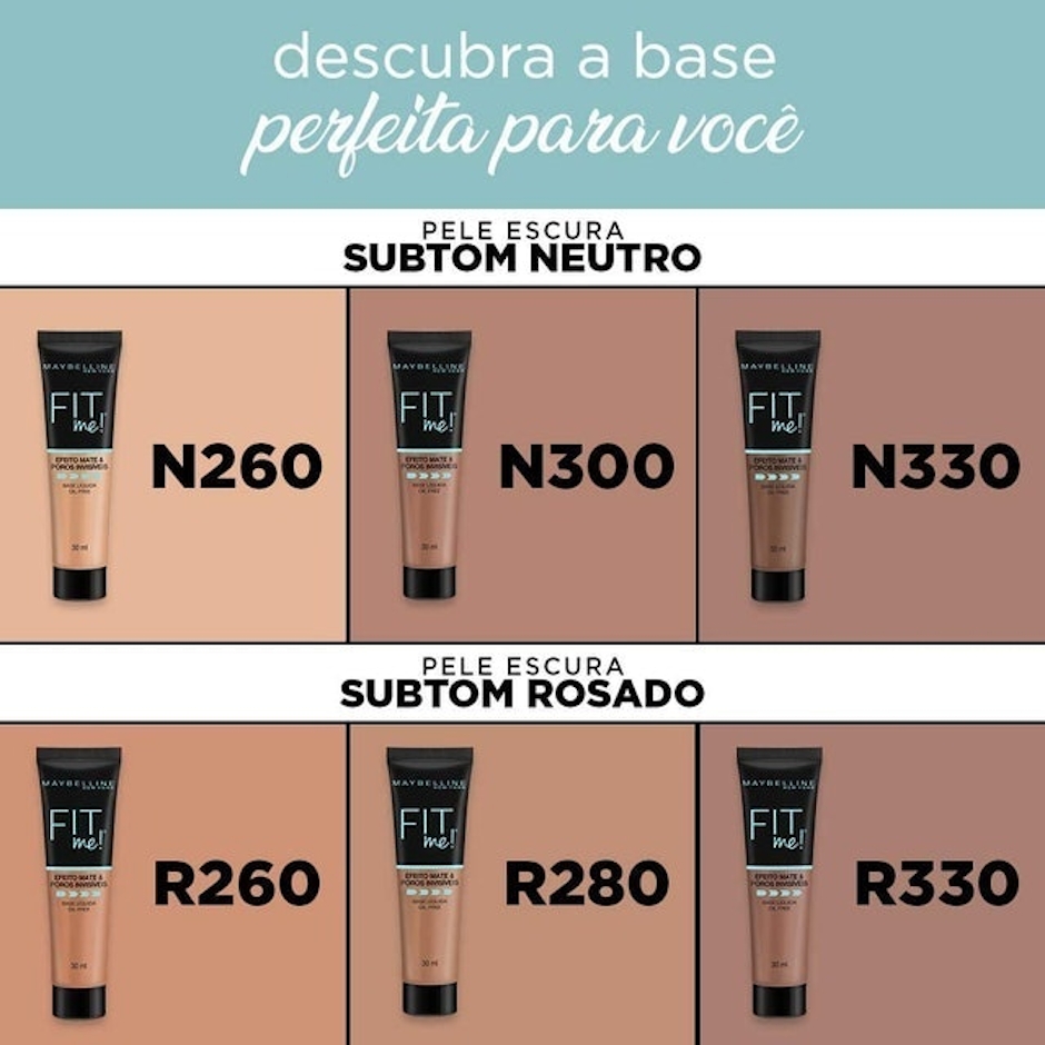 MAYBELLINE Base Líquida Fit Me! N260 Translation missing: pt-BR.activerecord.decorators.item_part_image/alt