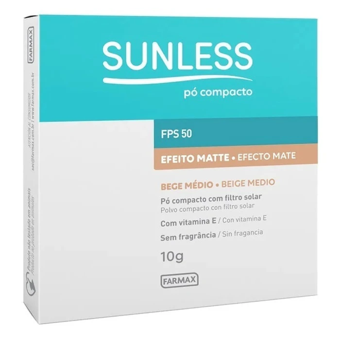 SUNLESS Pó Compacto FPS 50 Translation missing: pt-BR.activerecord.decorators.item_part_image/alt