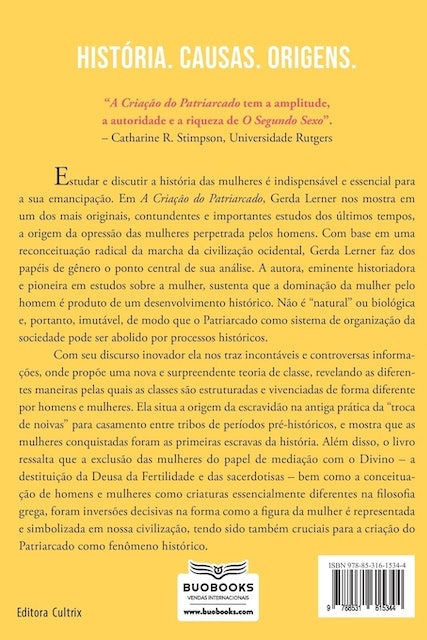 Gerda Lerner A Criação do Patriarcado Translation missing: pt-BR.activerecord.decorators.item_part_image/alt