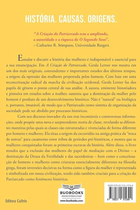 Gerda Lerner A Criação do Patriarcado Translation missing: pt-BR.activerecord.decorators.item_part_image/alt