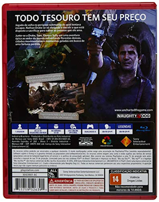 NAUGHTY DOG Uncharted 4 Translation missing: pt-BR.activerecord.decorators.item_part_image/alt