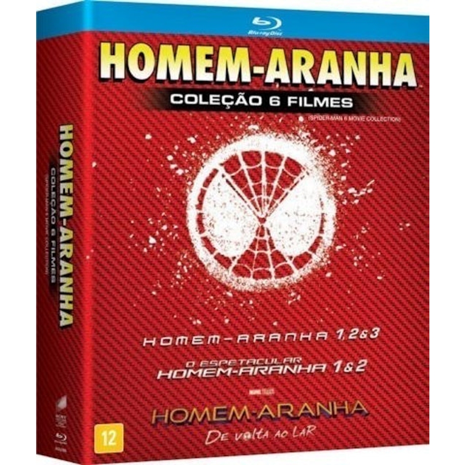 Homem Aranha Coleção 6 Filmes Translation missing: pt-BR.activerecord.decorators.item_part_image/alt