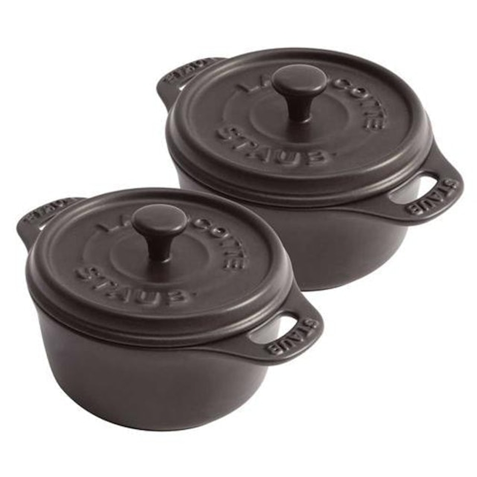 STAUB Conjunto Caçarola Redonda 2 Peças Cerâmica 10cm Translation missing: pt-BR.activerecord.decorators.item_part_image/alt