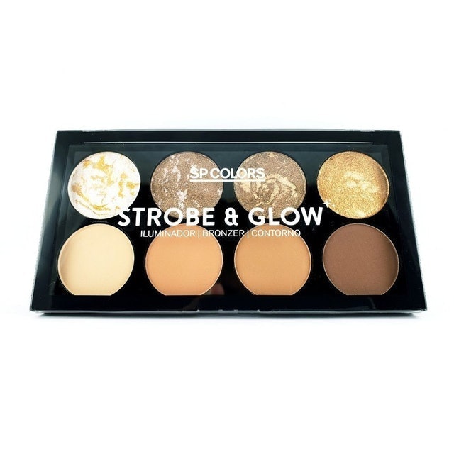 SP COLORS Paleta de Iluminador e Bronzer Strobe & Glow Translation missing: pt-BR.activerecord.decorators.item_part_image/alt