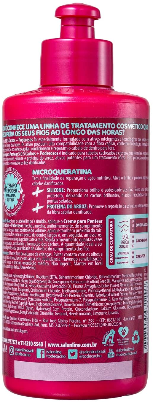 SALON LINE Creme para Pentear S.O.S Cachos + Poderosos Translation missing: pt-BR.activerecord.decorators.item_part_image/alt