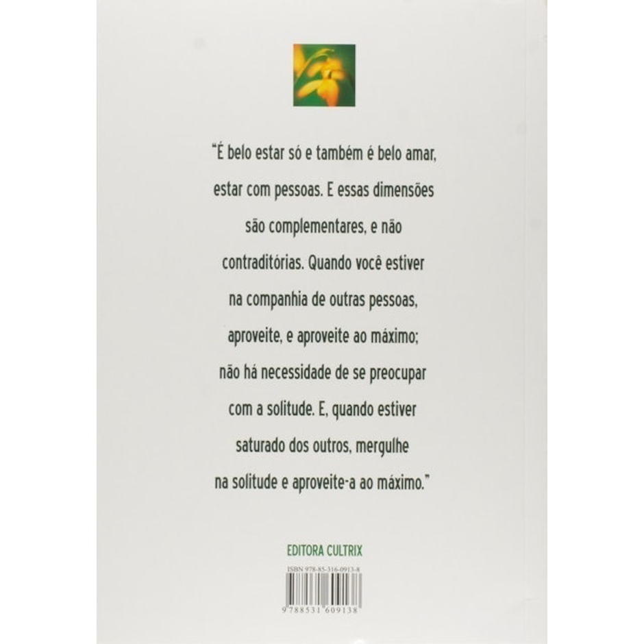 OSHO Livro "Amor, Liberdade e Solitude" Translation missing: pt-BR.activerecord.decorators.item_part_image/alt