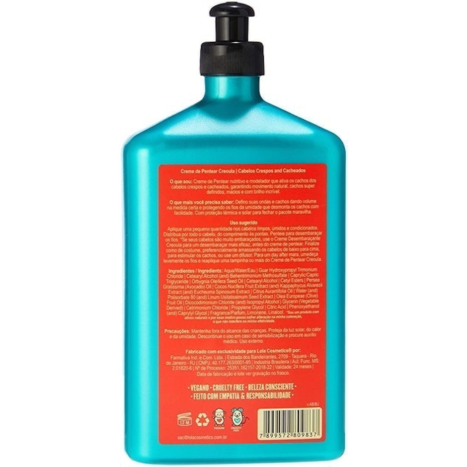 LOLA COSMETICS Creme de Pentear Creoula Translation missing: pt-BR.activerecord.decorators.item_part_image/alt
