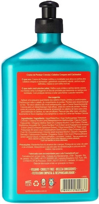 LOLA COSMETICS Creme de Pentear Creoula Translation missing: pt-BR.activerecord.decorators.item_part_image/alt