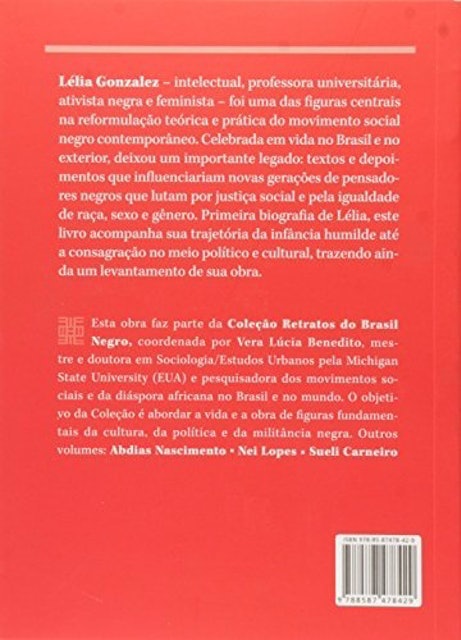 SELO NEGRO EDIÇÕES Lélia Gonzalez Translation missing: pt-BR.activerecord.decorators.item_part_image/alt
