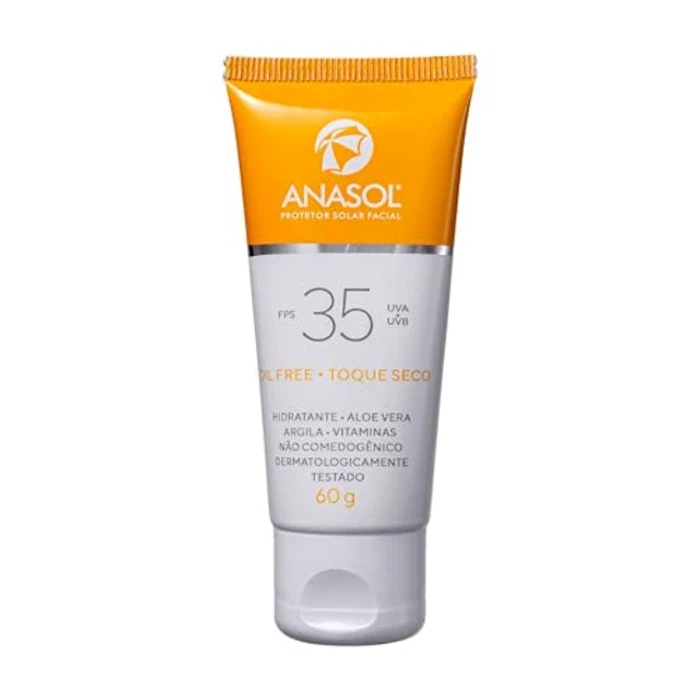 ANASOL Protetor Solar Facial Toque Seco FPS35 Translation missing: pt-BR.activerecord.decorators.item_part_image/alt