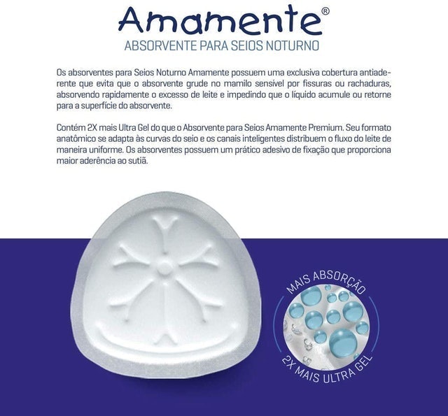 AMAMENTE Absorvente Noturno para Seios Translation missing: pt-BR.activerecord.decorators.item_part_image/alt