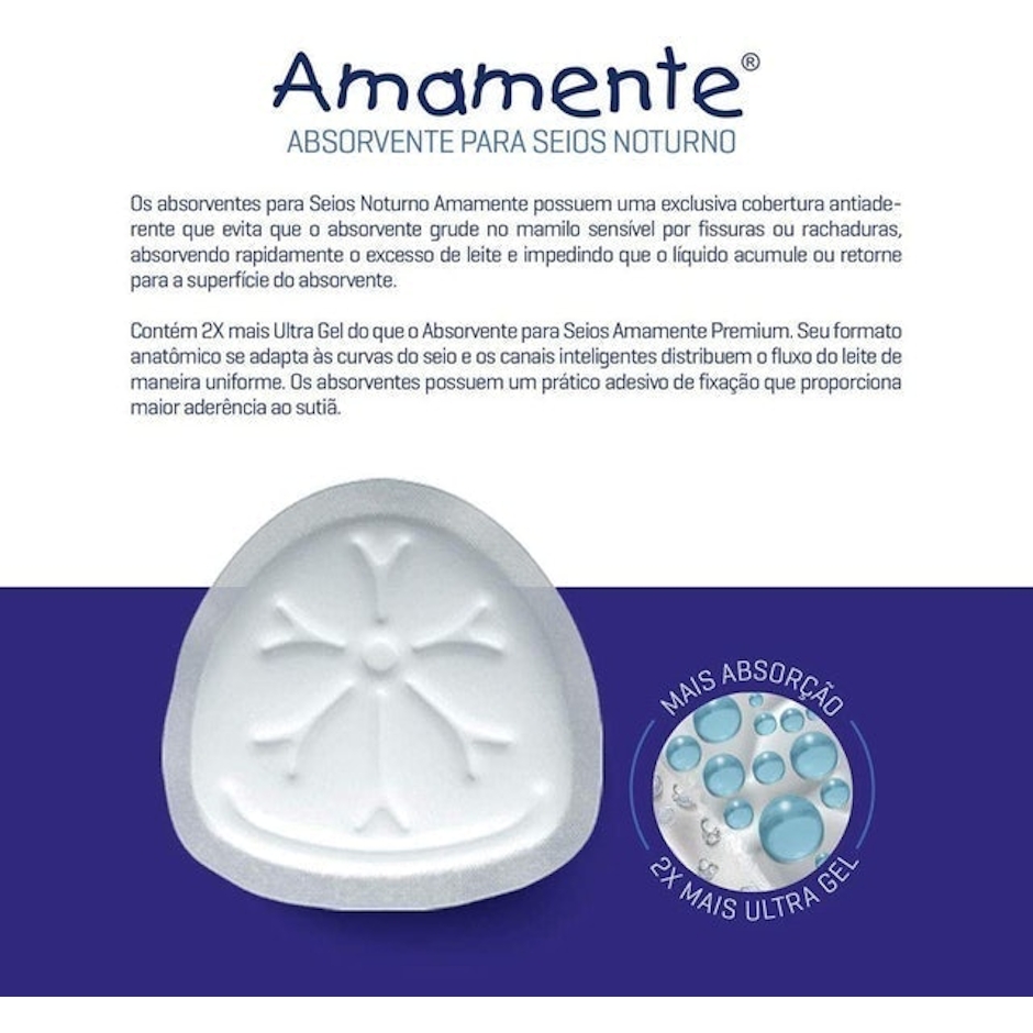 AMAMENTE Absorvente Noturno para Seios Translation missing: pt-BR.activerecord.decorators.item_part_image/alt