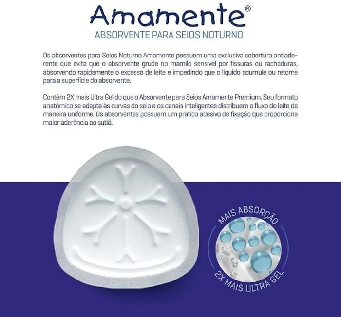 AMAMENTE Absorvente Noturno para Seios Translation missing: pt-BR.activerecord.decorators.item_part_image/alt