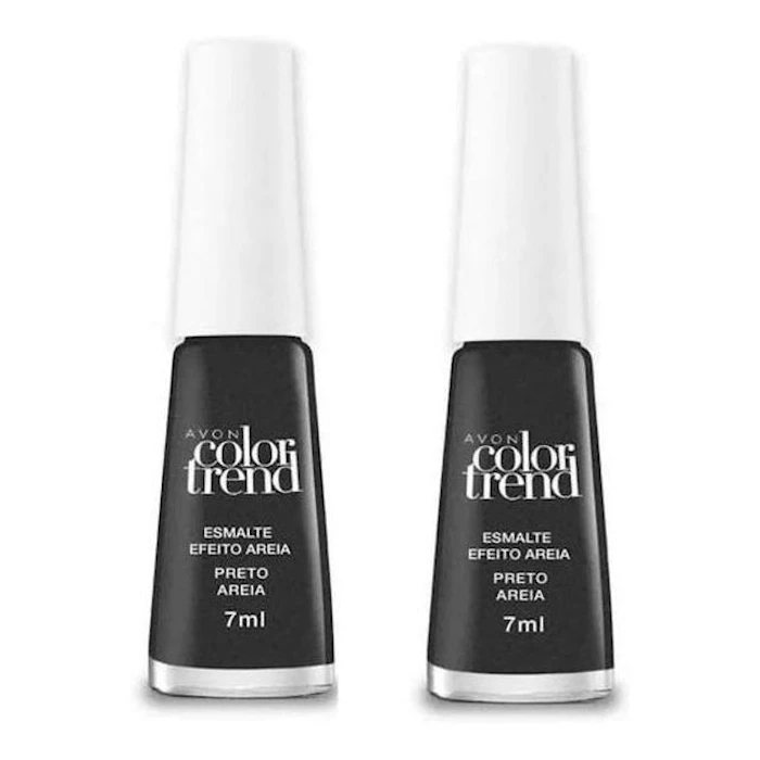 AVON Esmalte Efeito Areia Color Trend Preto - Kit com 2 Translation missing: pt-BR.activerecord.decorators.item_part_image/alt