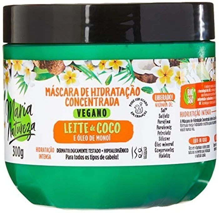 SALON LINE Máscara de Hidratação Maria Natureza Leite de Coco & Óleo de Monoi Translation missing: pt-BR.activerecord.decorators.item_part_image/alt