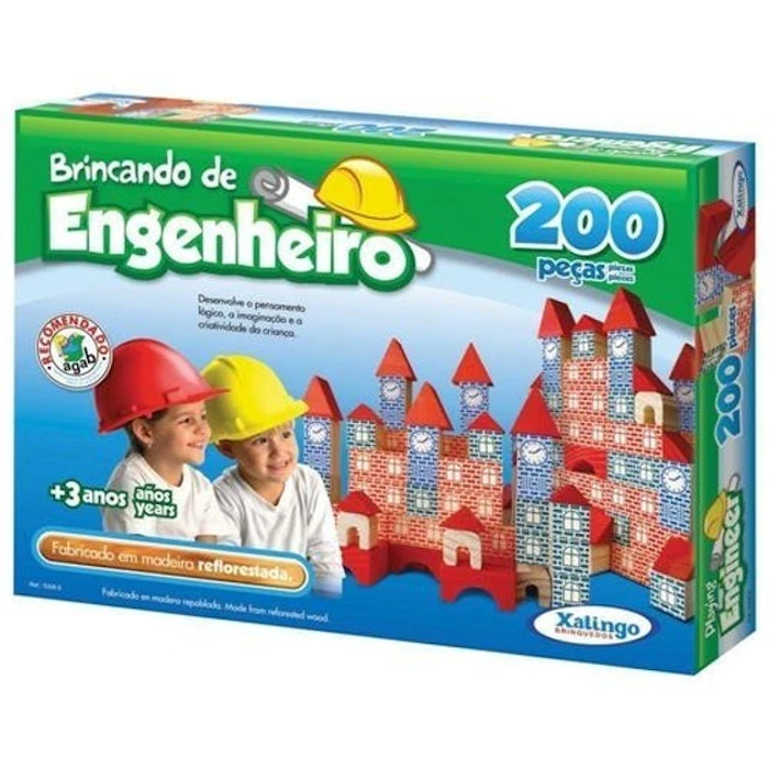 XALINGO Brincando de Engenheiro 200 Peças Translation missing: pt-BR.activerecord.decorators.item_part_image/alt