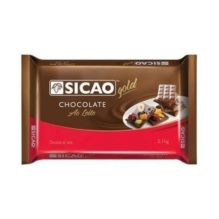 SICAO Chocolate Ao Leite Gold em Barra 2,1kg Translation missing: pt-BR.activerecord.decorators.item_part_image/alt