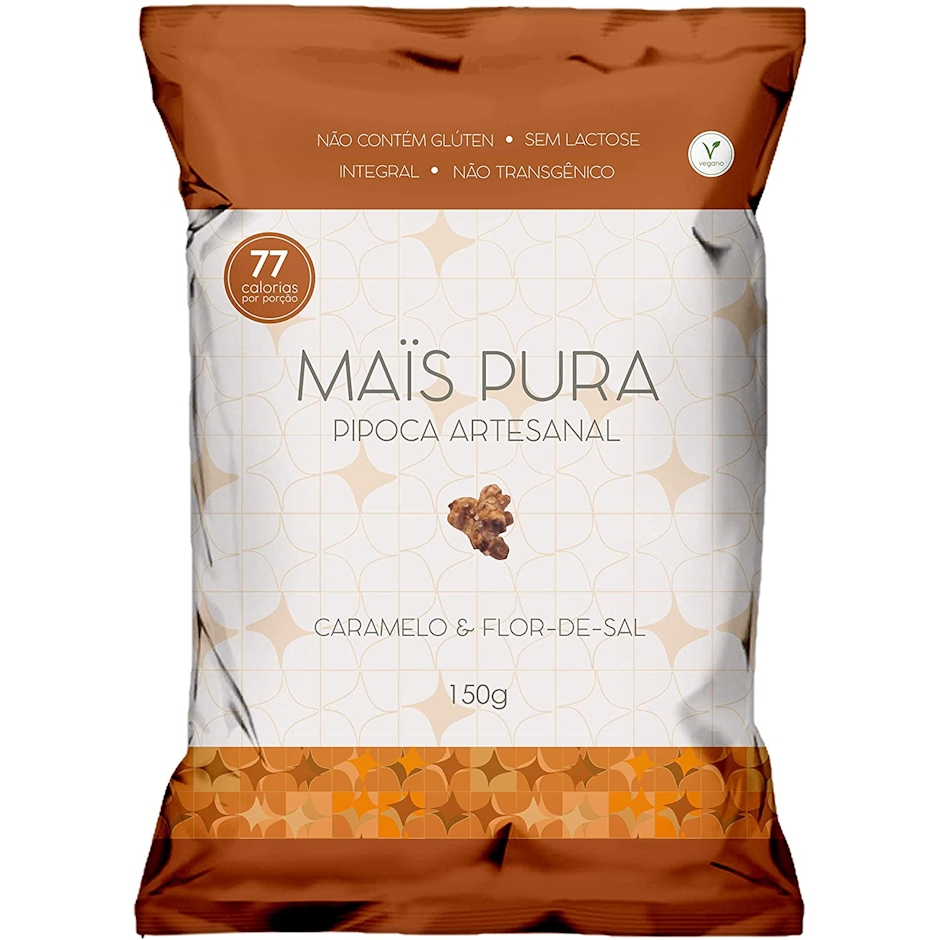 MAIS PURA Pipoca Artesanal Sabor Caramelo e Flor-de-Sal 150g Translation missing: pt-BR.activerecord.decorators.item_part_image/alt
