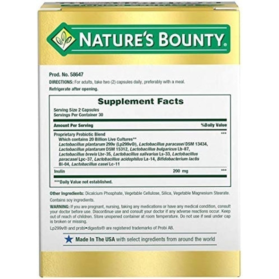 NATURE'S BOUNTY Probiotic 10 Translation missing: pt-BR.activerecord.decorators.item_part_image/alt