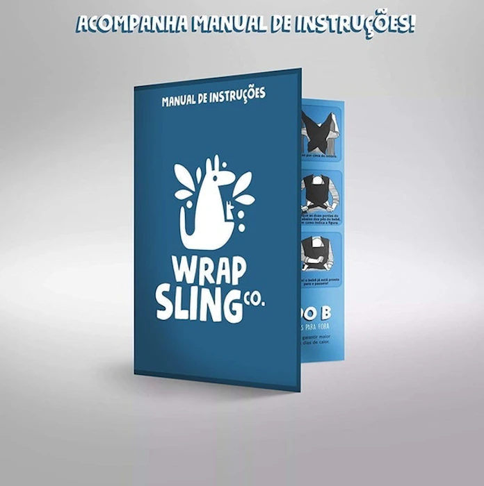WRAP SLING CO. Sling Bebê Canguru Wrap Translation missing: pt-BR.activerecord.decorators.item_part_image/alt