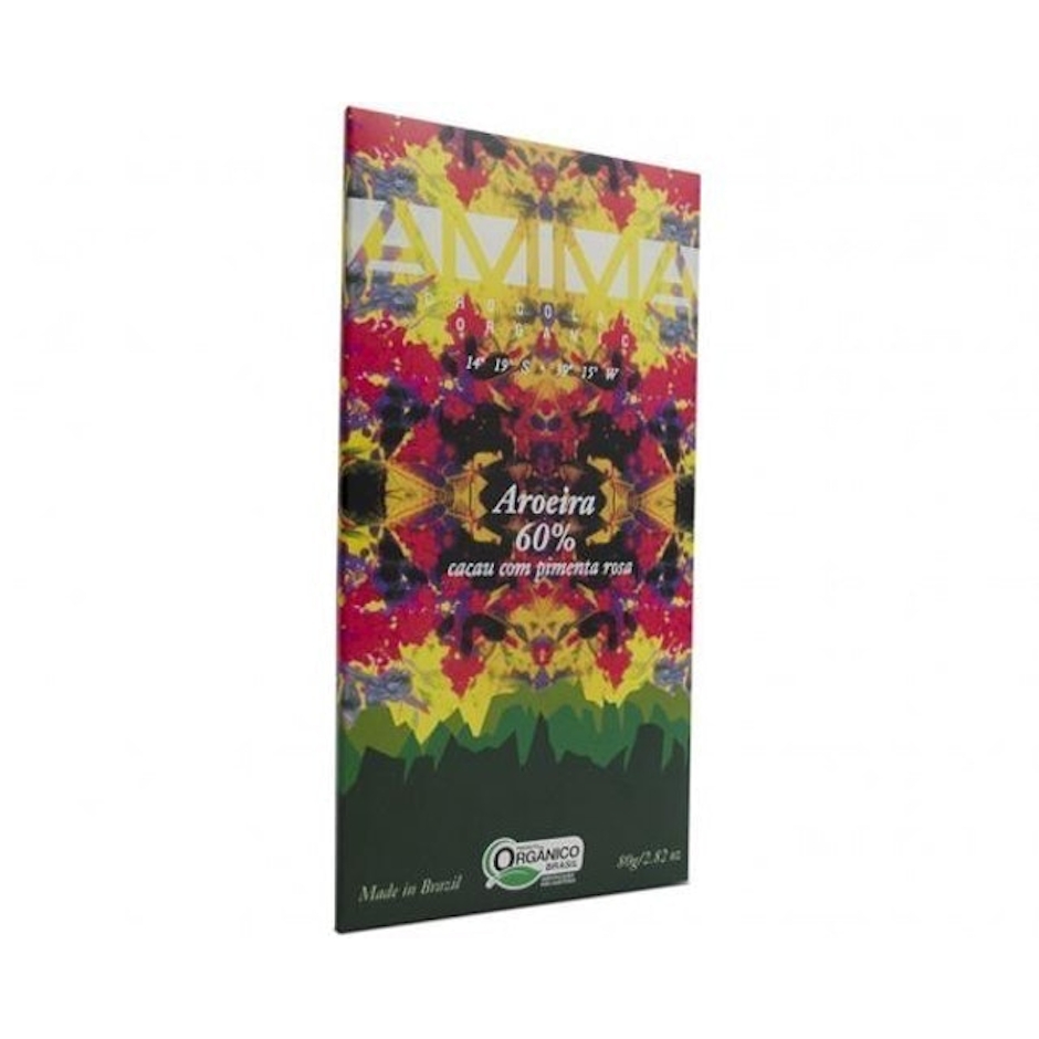 AMMA CHOCOLATE Chocolate Orgânico Aroeira 60% Cacau 80g Translation missing: pt-BR.activerecord.decorators.item_part_image/alt