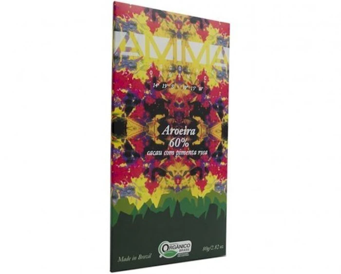 AMMA CHOCOLATE Chocolate Orgânico Aroeira 60% Cacau 80g Translation missing: pt-BR.activerecord.decorators.item_part_image/alt
