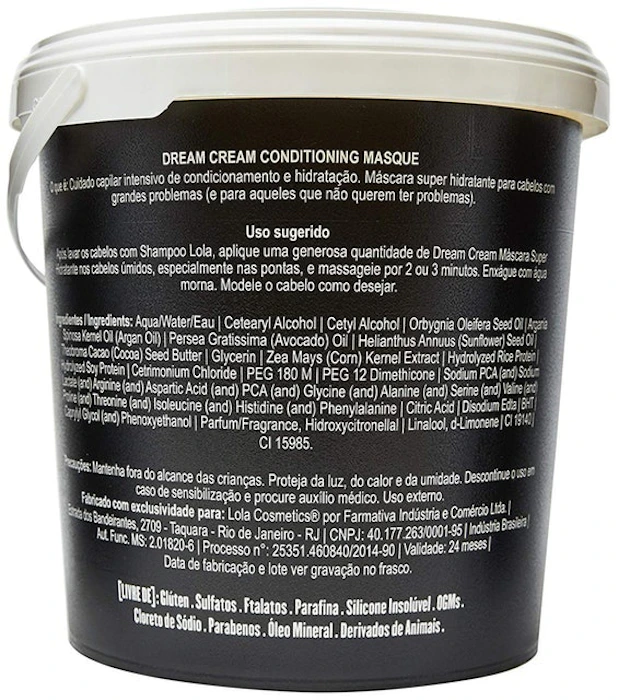LOLA COSMETICS Dream Cream 3KG Translation missing: pt-BR.activerecord.decorators.item_part_image/alt