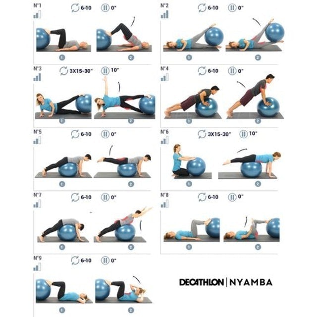 DOMYOS Bola Suíça para Pilates 75cm Translation missing: pt-BR.activerecord.decorators.item_part_image/alt