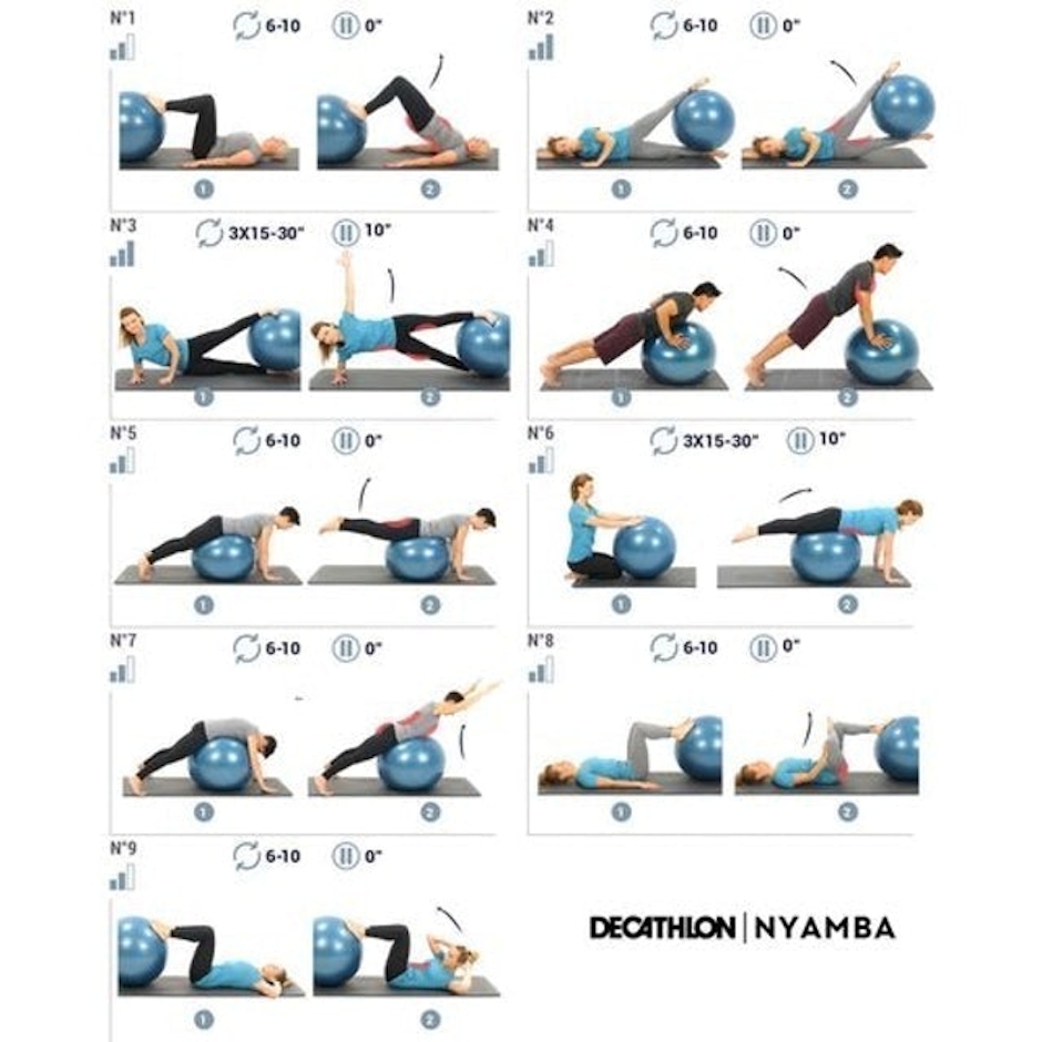 DOMYOS Bola Suíça para Pilates 75cm Translation missing: pt-BR.activerecord.decorators.item_part_image/alt